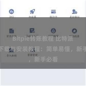 Bitpie转账教程 比特派钱包下载与安装教程：简单易懂，新手必看